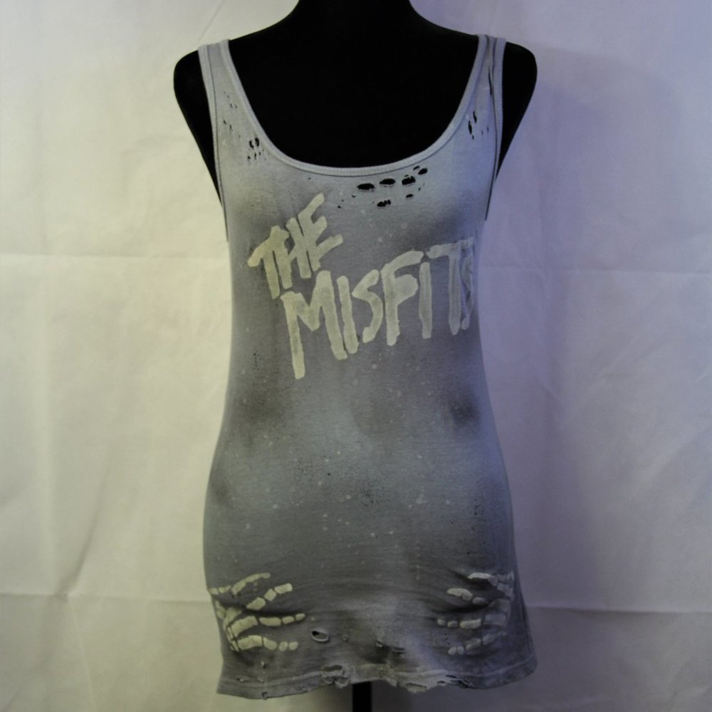 The Misfits Skeleton Hands Handmade Shirt